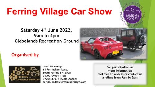 Click Here To Enlarge This Photo Of Ferring Village Car Show