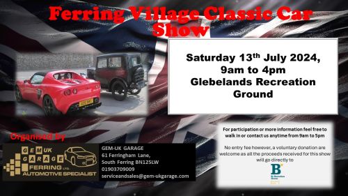 Click Here To Enlarge This Photo Of Ferring Classic Car Show 2024